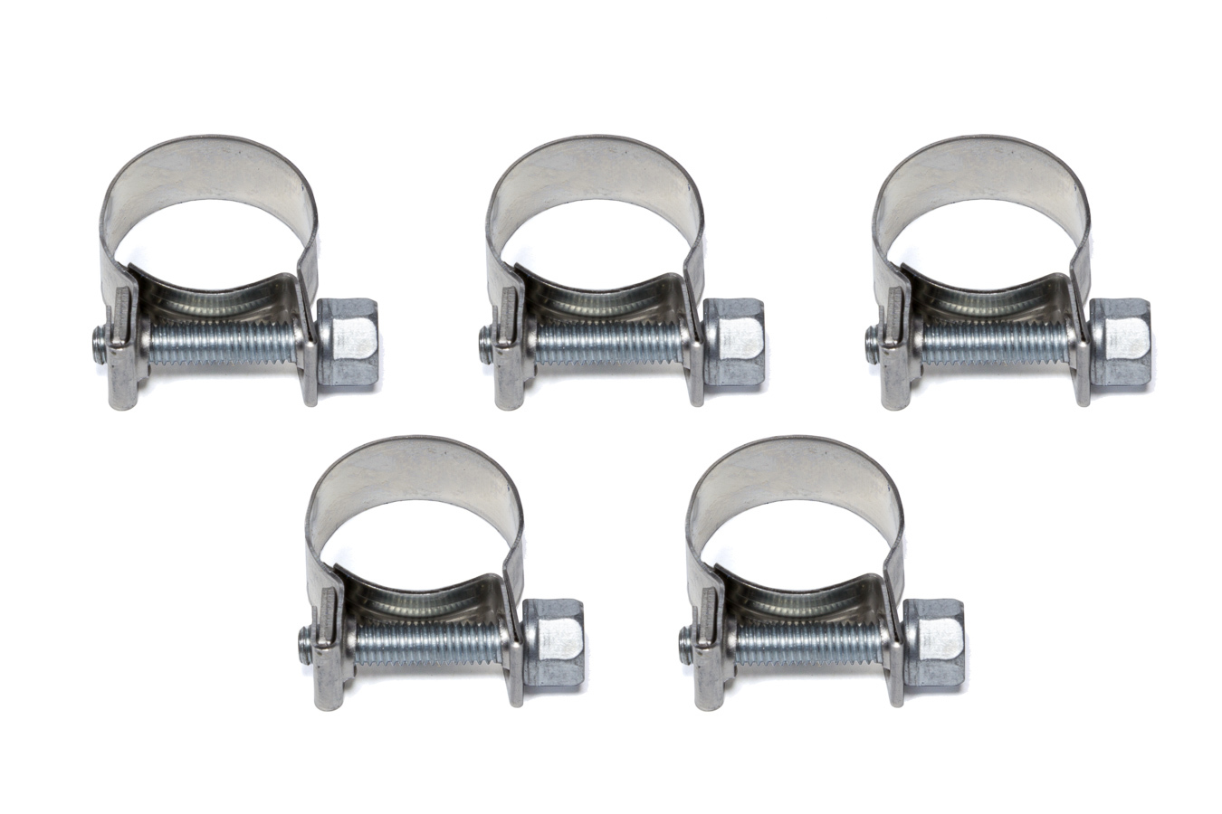 Earls 750006ERL Hose Clamp, Vapor Guard, Worm Gear, 3/8 in, Stainless, Natural, Set of 5