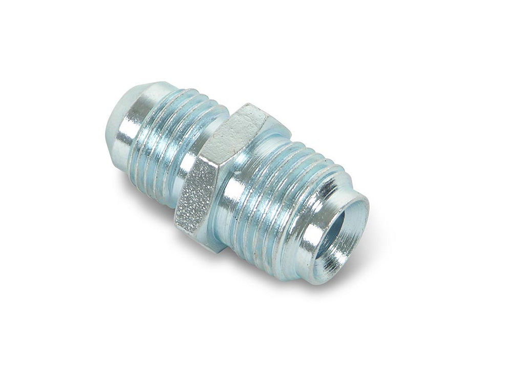Earls 961947ERL - Fitting, Adapter, Straight, 6 AN Male to 5/8-18 in Inverted Flare Male, Steel, Zinc Plated, Each
