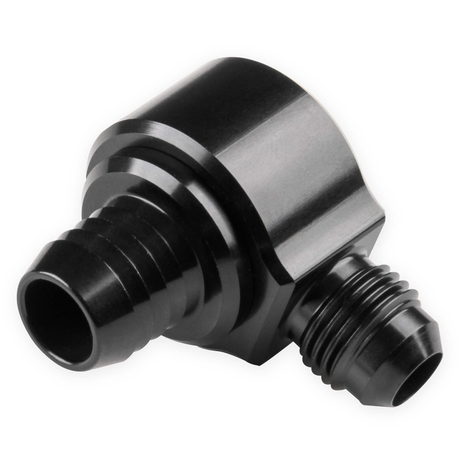 Earls AT252006ERL Check Valve, Flapper, 6 AN Male Inlet, Aluminum, Black Anodized, Each