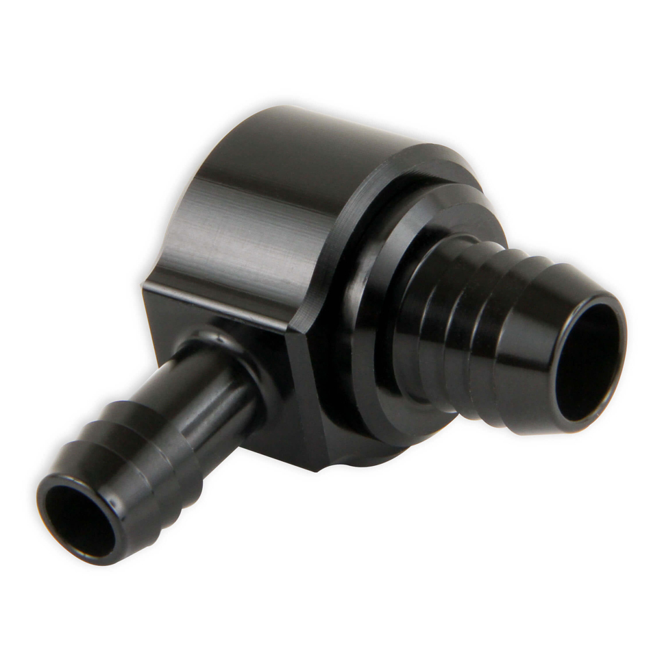 Earls AT252007ERL Check Valve, Flapper, 3/8 in Hose Barb Inlet, Aluminum, Black Anodized, Each