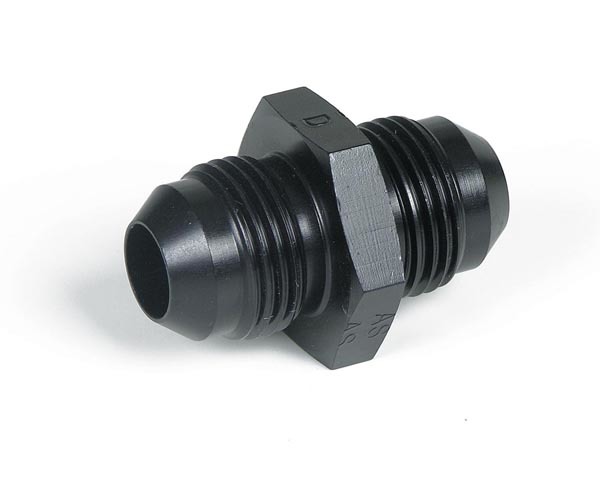 Earls AT981503ERL - Fitting, Adapter, Straight, 3 AN Female to 3 AN Male, Aluminum, Black Anodized, Each