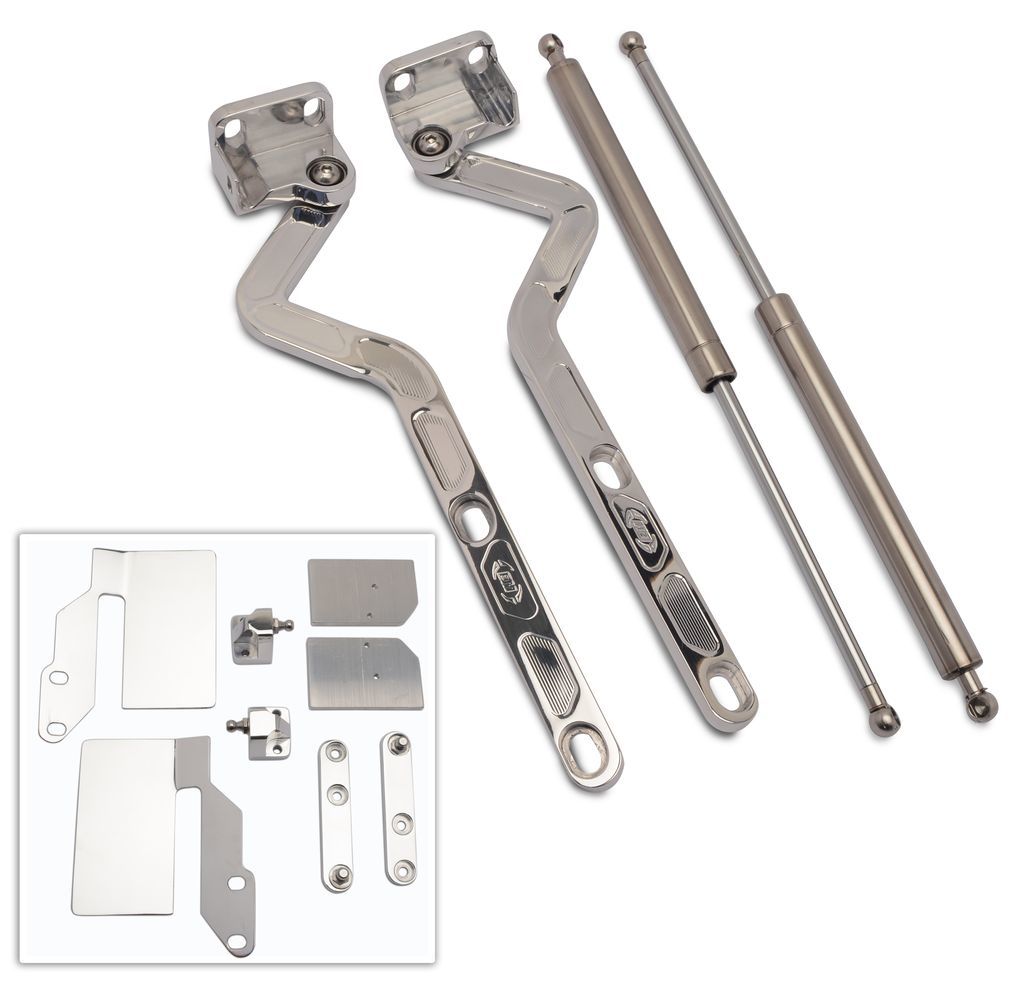EDDIE MOTORSPORTS — EDDIE MOTORSPORTS Billet Hood Hinges Polished