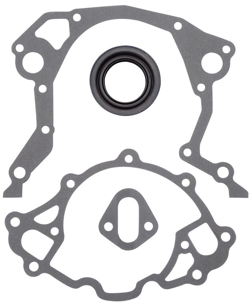 Edelbrock 6991 - Timing Cover Gasket, Composite, Small Block Ford, Kit