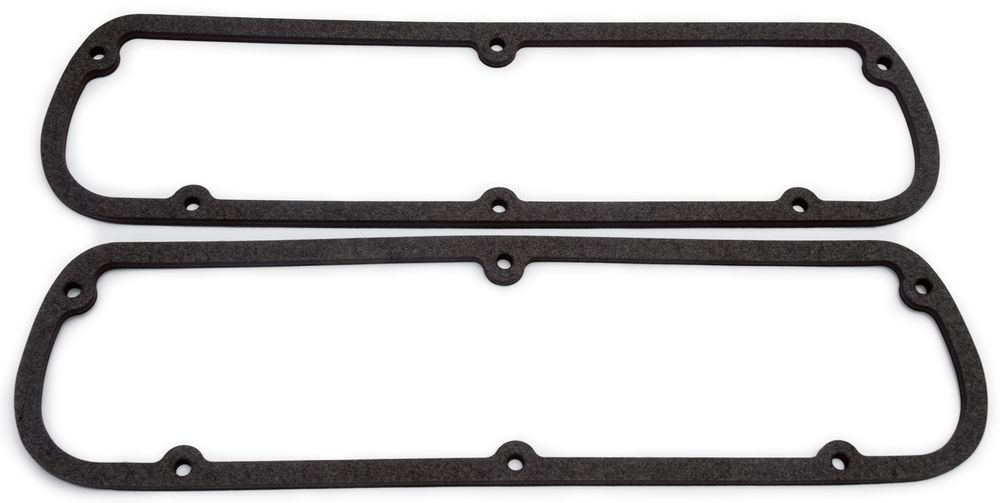 Edelbrock 7560 Valve Cover Gasket, 0.3125 in Thick, Rubber Composite, Small Block Ford, Pair