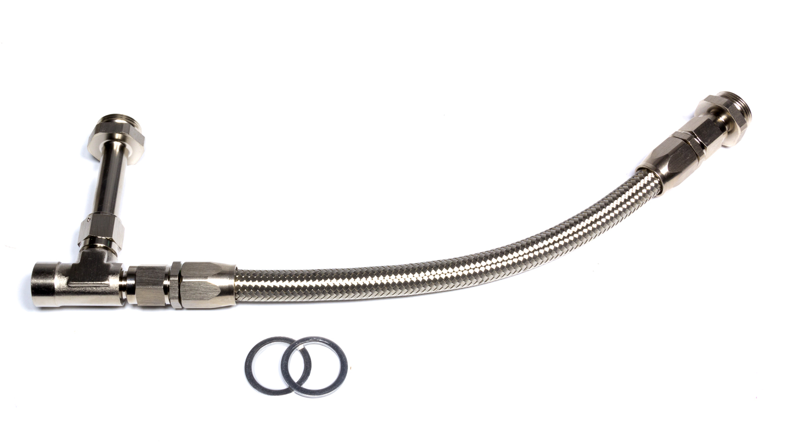 Single Feed Chrome Fuel Line Edelbrock Carter 3//8/" NPT Inlet