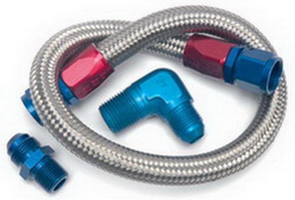 22in Braided Fuel Line Kit