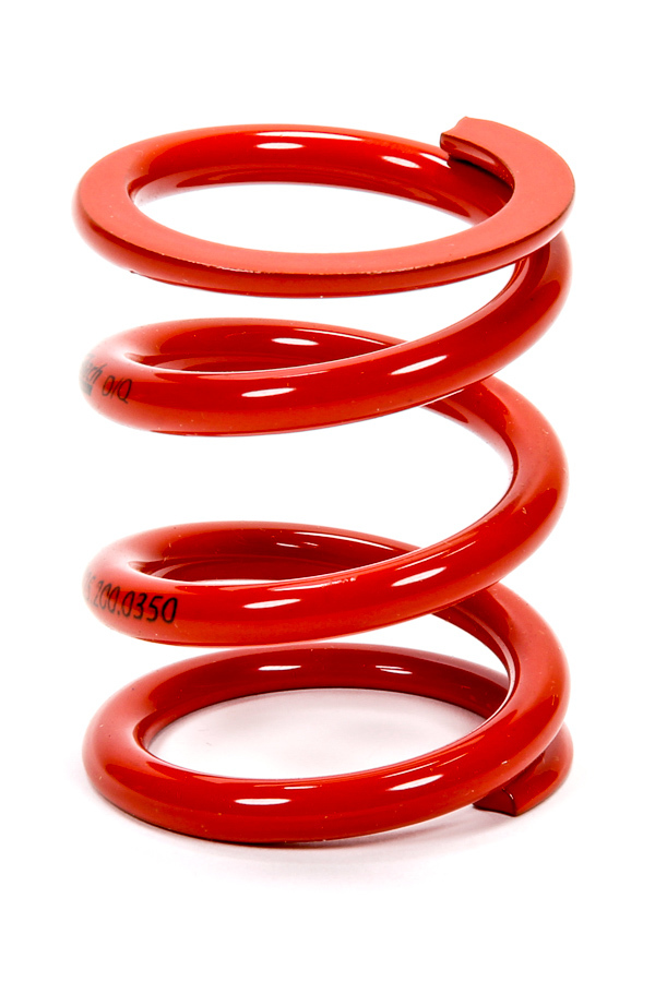 Eibach 0225.200.0350 Bump Stop Spring, 2.250 in Free Length, 2.000 in OD, 350 lb/in Spring Rate, Steel, Red Powder Coat, Each