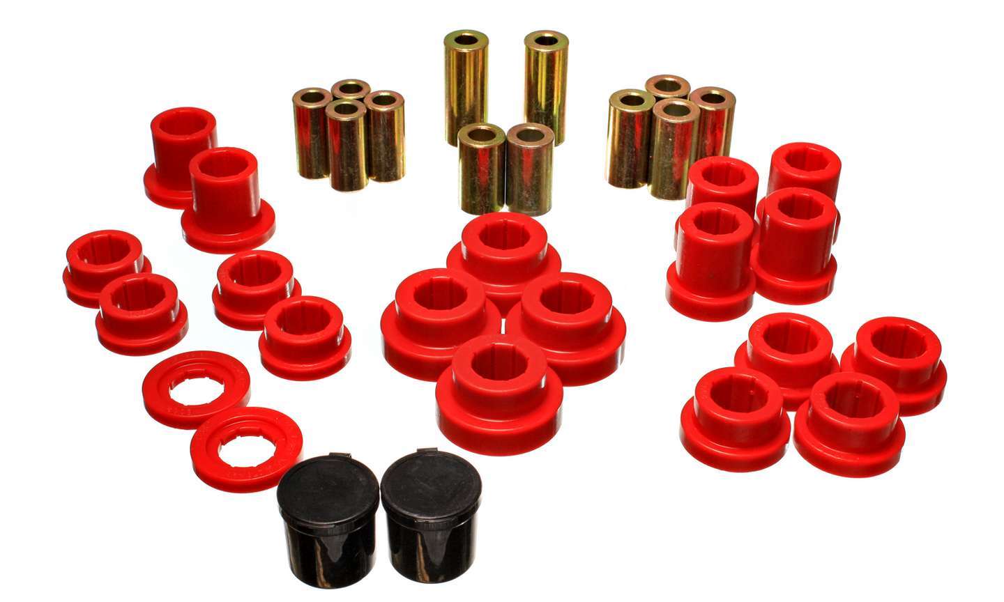 Energy Suspension 00-09 Honda S2000 Red Rear End Control Arm Bushing Set thumbnail 8