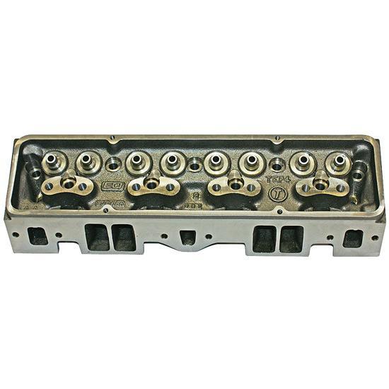 Enginequest CH350I Cylinder Head, Bare, 1.940 / 1.500 in Valves, 178 cc Intake, 76 cc Chamber, Straight Plug, Iron, Small Block Chevy, Each