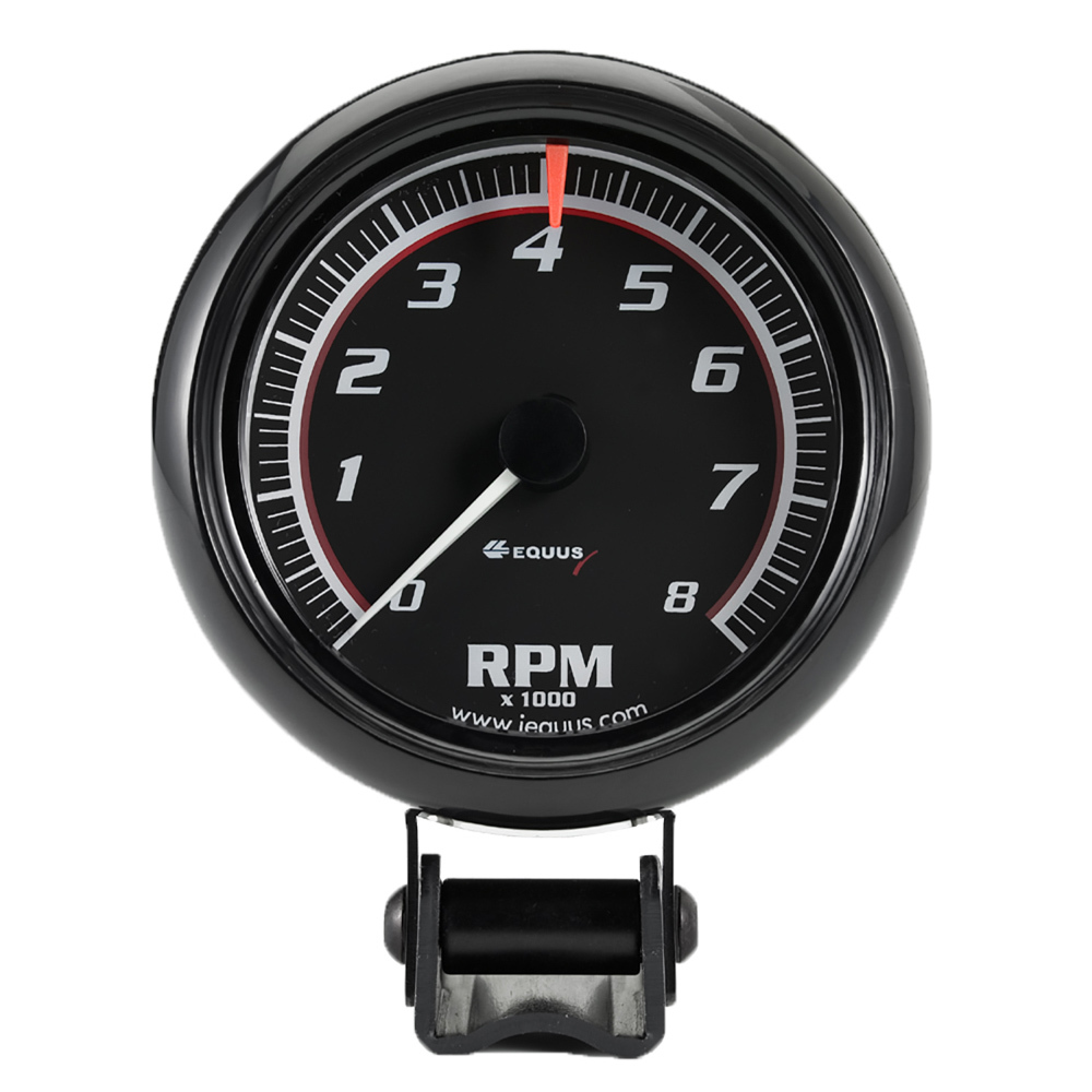 EQUUS — EQUUS 2-1/2 Dia Tachometer 8000 RPM Black Dial