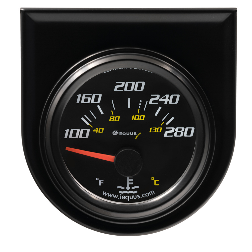 EQUUS — EQUUS 2.0 Dia Water Temp Gauge Black 100-280