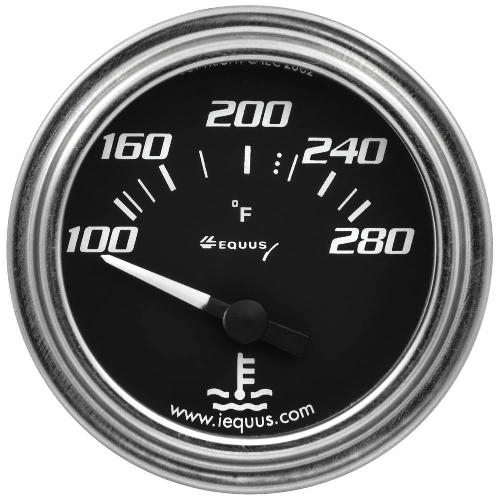 EQUUS — EQUUS 2.0 Dia Water Temp Gauge Chrome 100-280