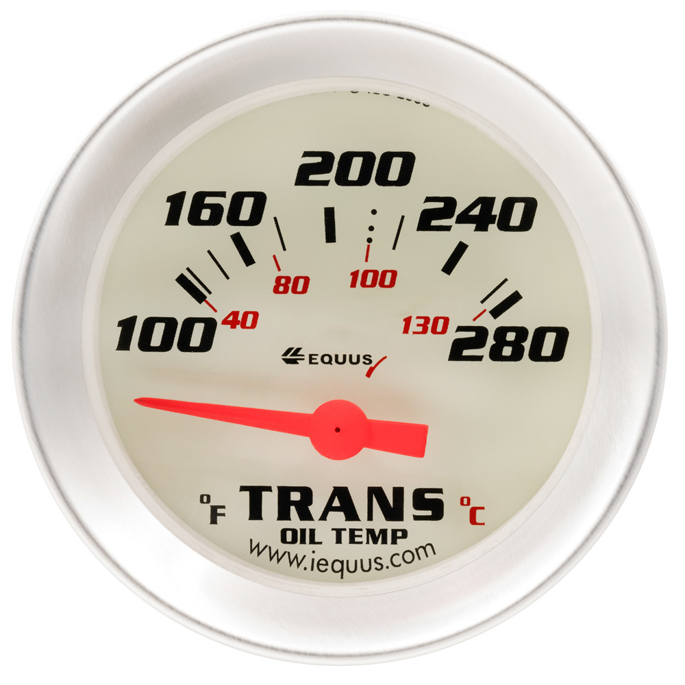 EQUUS — EQUUS 2.0 Dia Trans Temp Gauge Silver 100-280