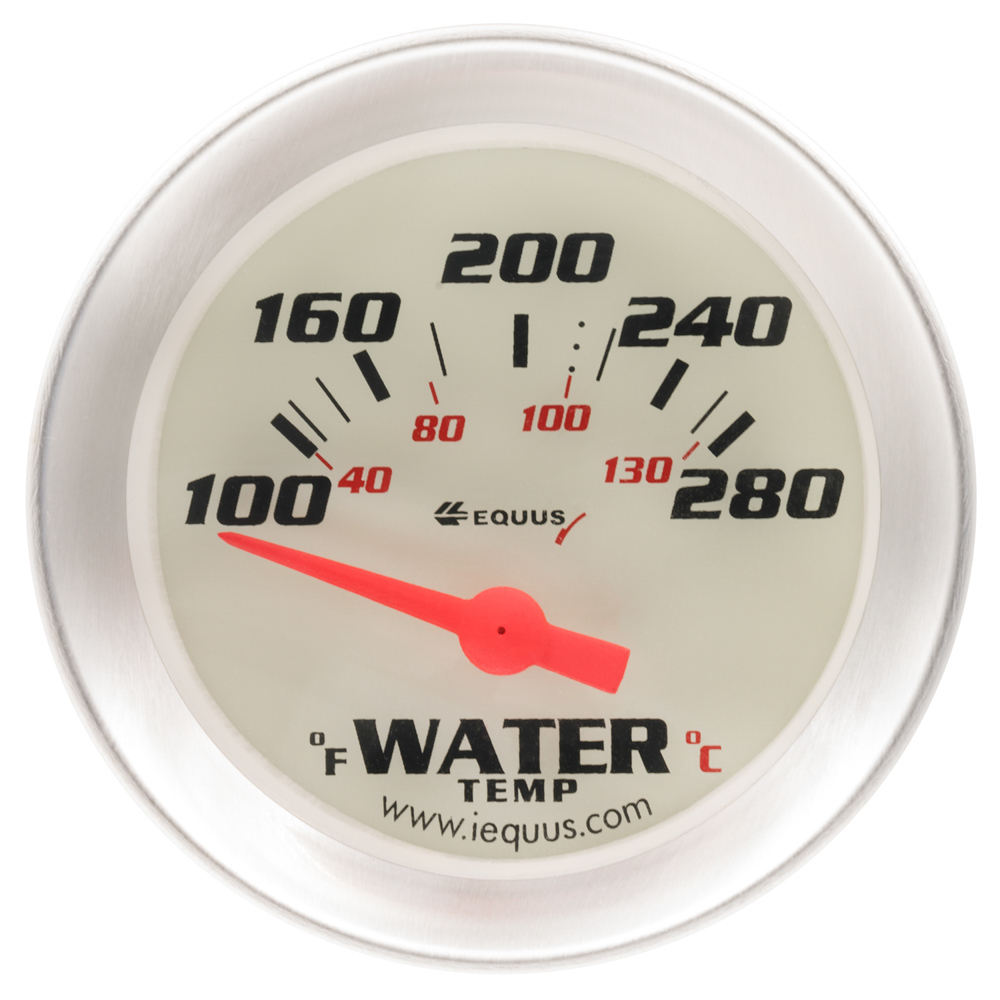 EQUUS — EQUUS 2.0 Dia Water Temp Gauge Silver 100-280