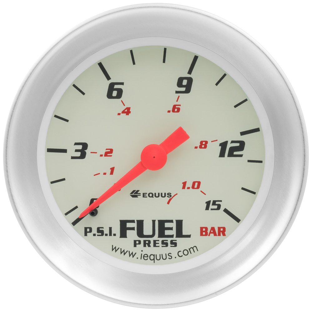 EQUUS — EQUUS 2-5/8 Dia Fuel Pressure Gauge 0-15 Psi