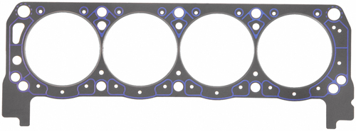 Fel Pro 1006 Cylinder Head Gasket, 4.145 in Bore, 0.039 in Compression Thickness, Steel Core Laminate, Small Block Ford, Each