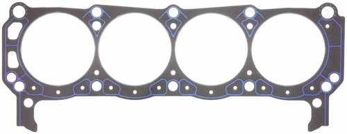 Fel Pro 1011-1 Cylinder Head Gasket, 4.100 in Bore, 0.041 in Compression Thickness, Steel Core Laminate, Small Block Ford, Each