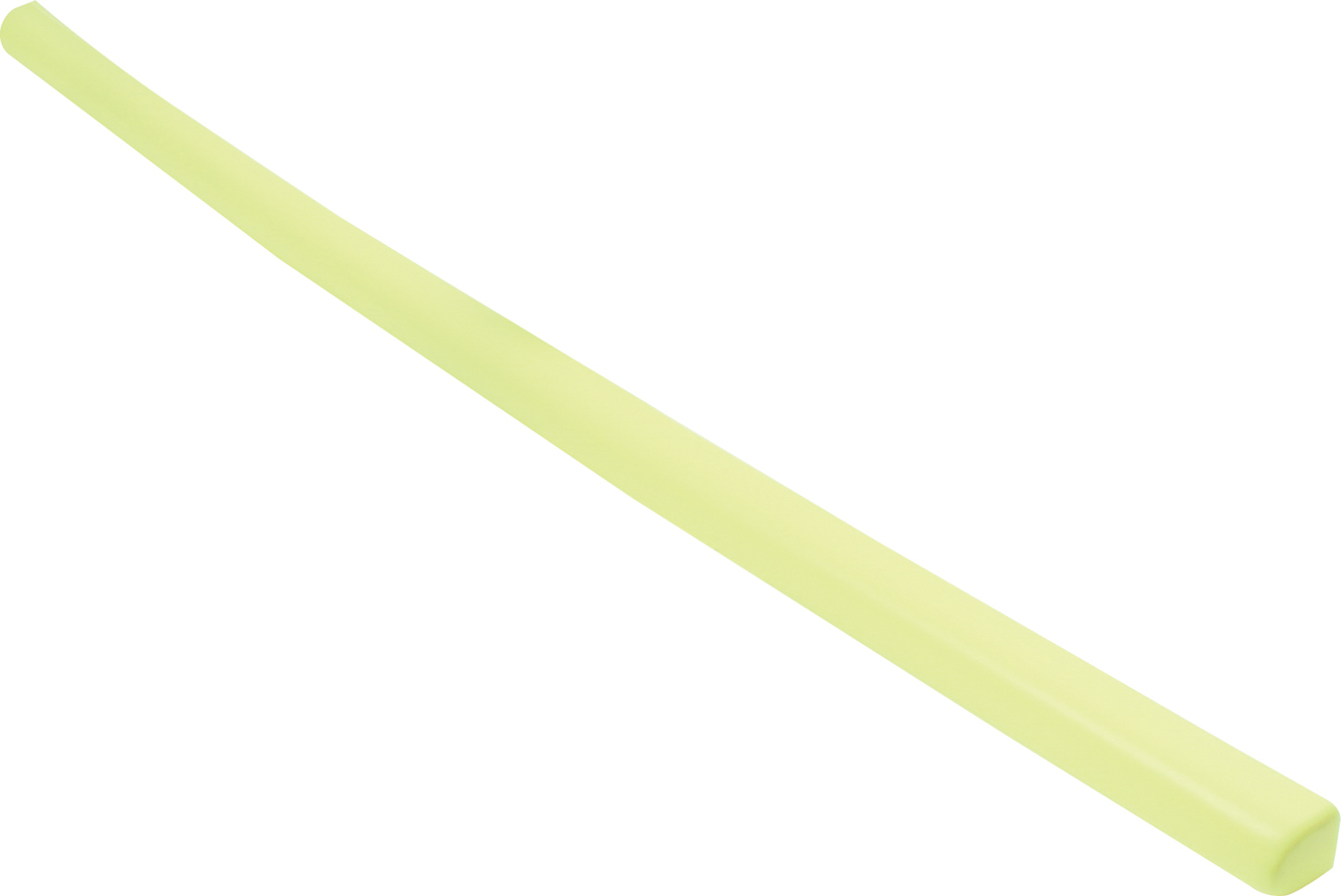 Roof Cap - 45.5 in Length - Molded Plastic - Fluorescent Yellow - Each