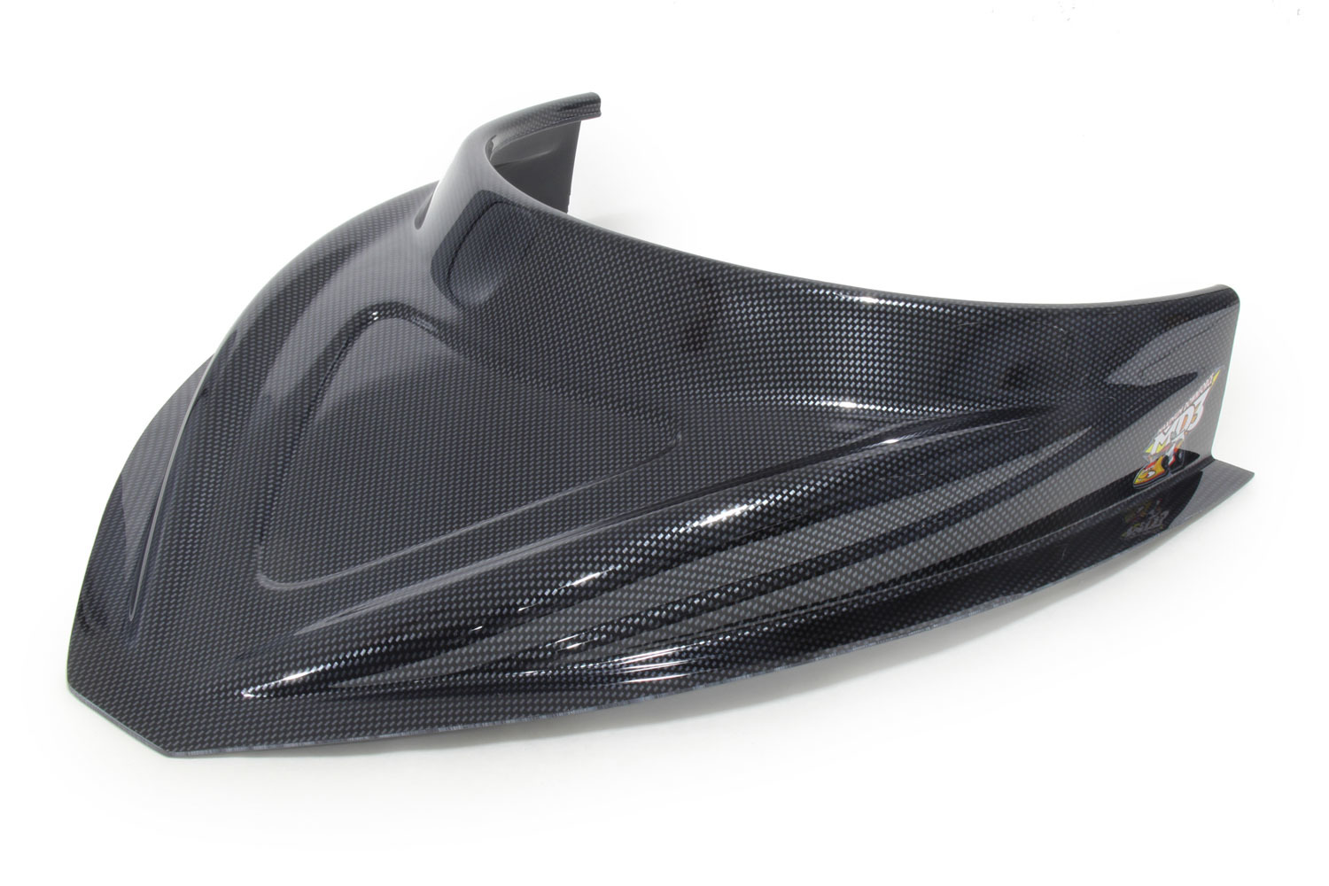 FIVESTAR — FIVESTAR MD3 Hood Scoop 3in Tall Curved Carbon Fiber Look