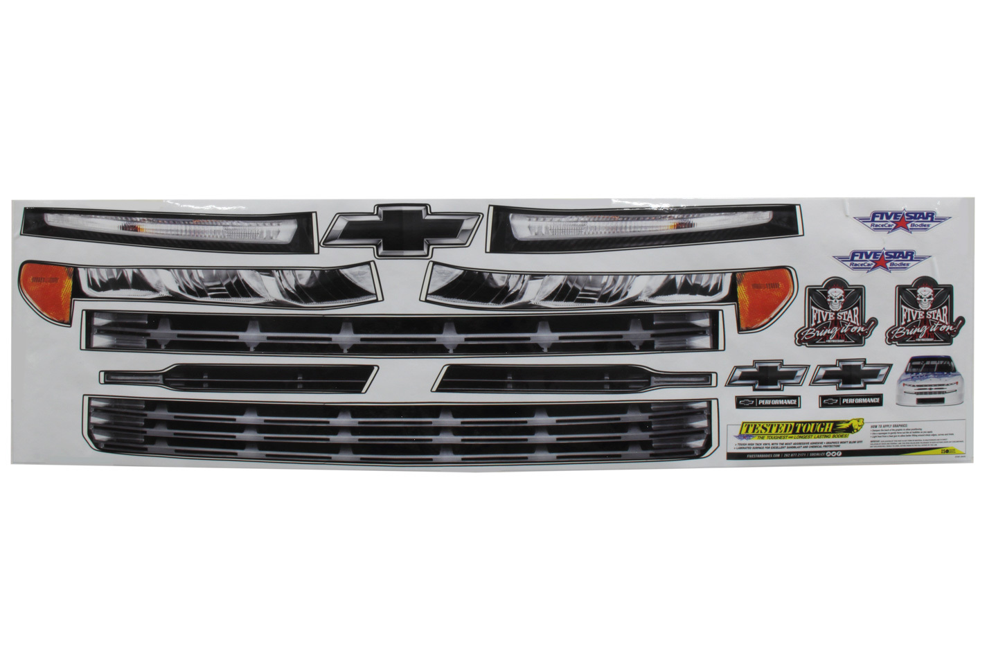 FIVESTAR — FIVESTAR 2019 Chevy Silverado Nose ID Graphics Kit