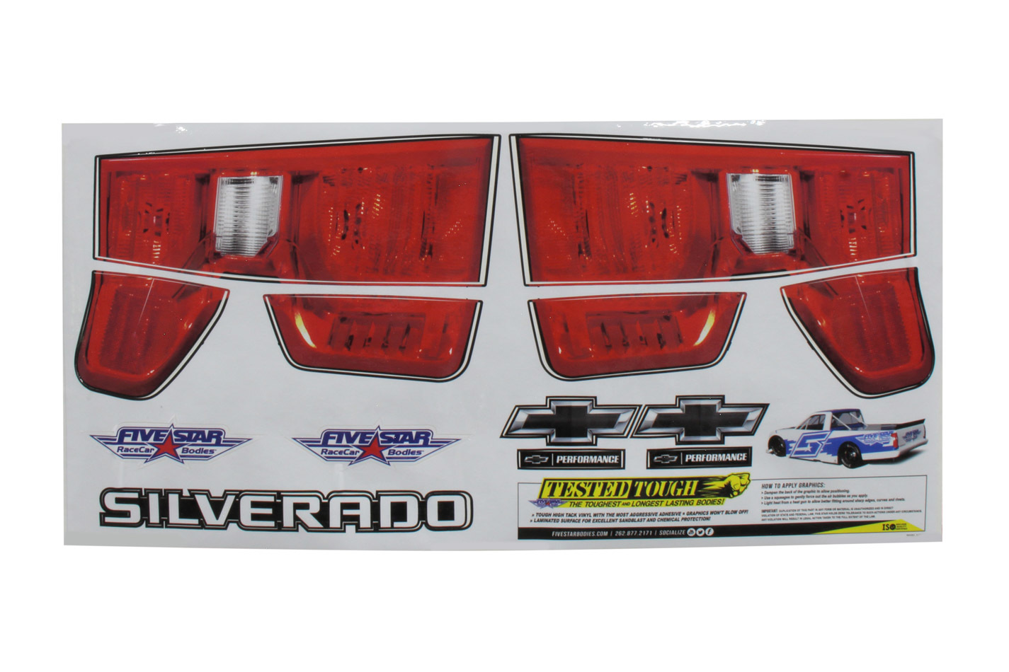 FIVESTAR — FIVESTAR 2019 Chevy Silverado Tail ID Graphics Kit