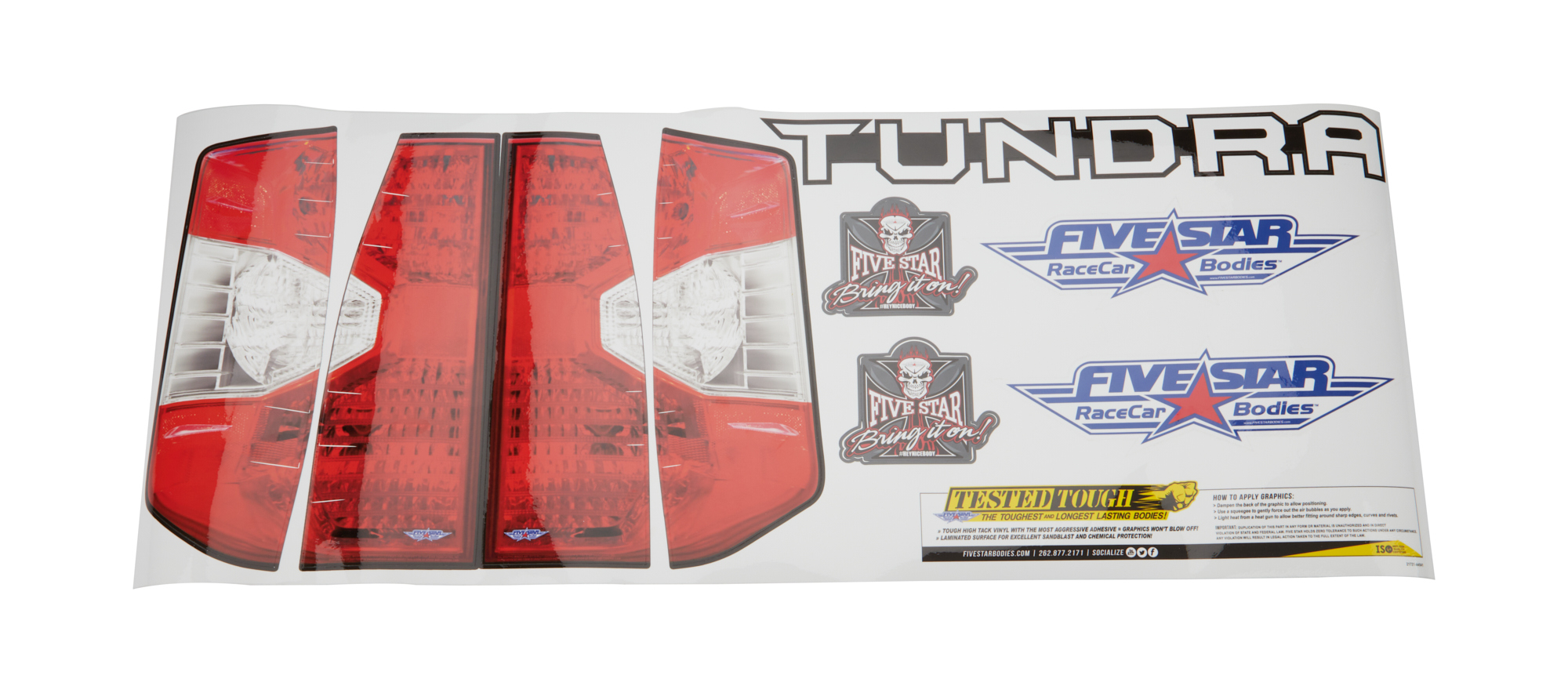 FIVESTAR — FIVESTAR Graphics Tail ID Kit Toyota Tundra