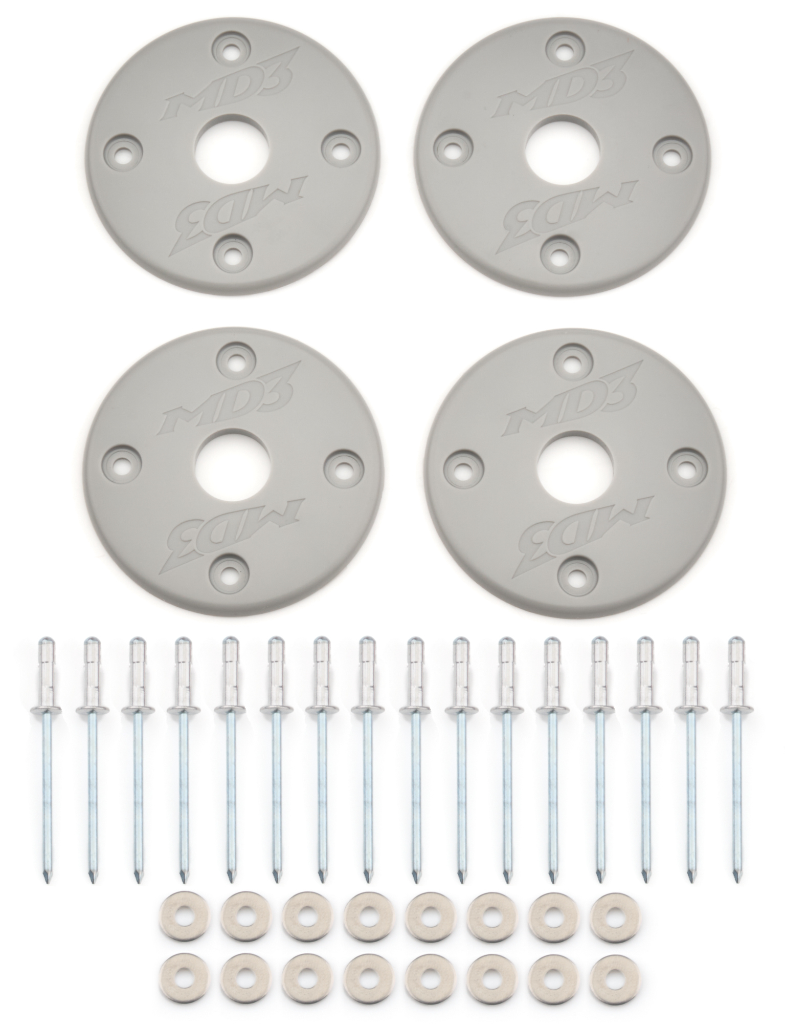 Scuff Plate Plastic Gray 4-Pack MD3