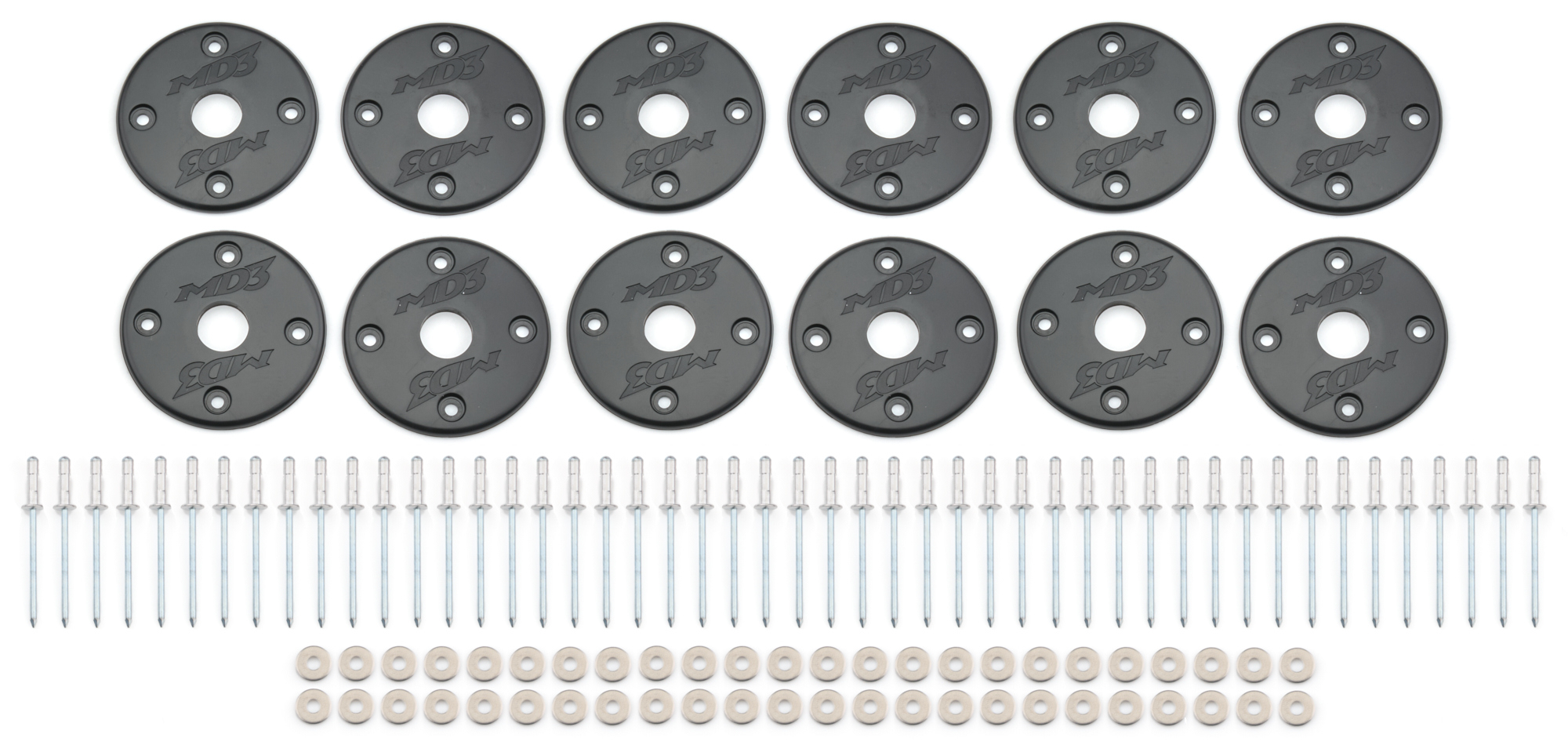 Scuff Plate Plastic Black 12-Pack MD3