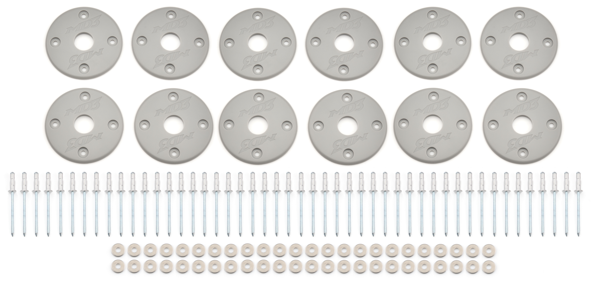 Scuff Plate Plastic Gray 12-Pack MD3