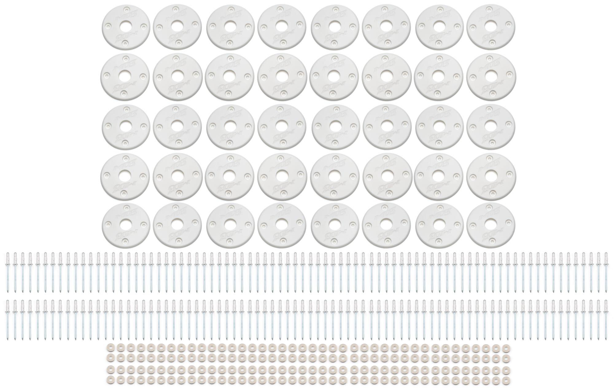 Scuff Plate Plastic White 40-Pack MD3