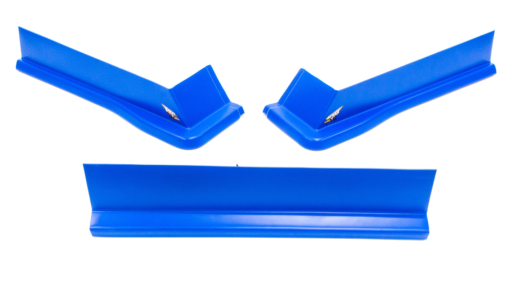 Air Valance - MD3 - 3 Piece - Molded Plastic - Chevron Blue - Modified - Kit