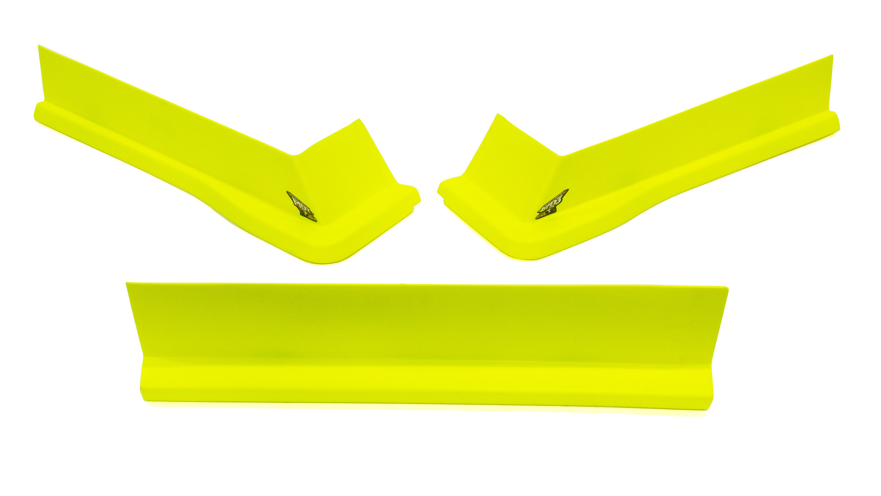 Air Valance - MD3 - 3 Piece - Molded Plastic - Fluorescent Yellow - Modified - Kit