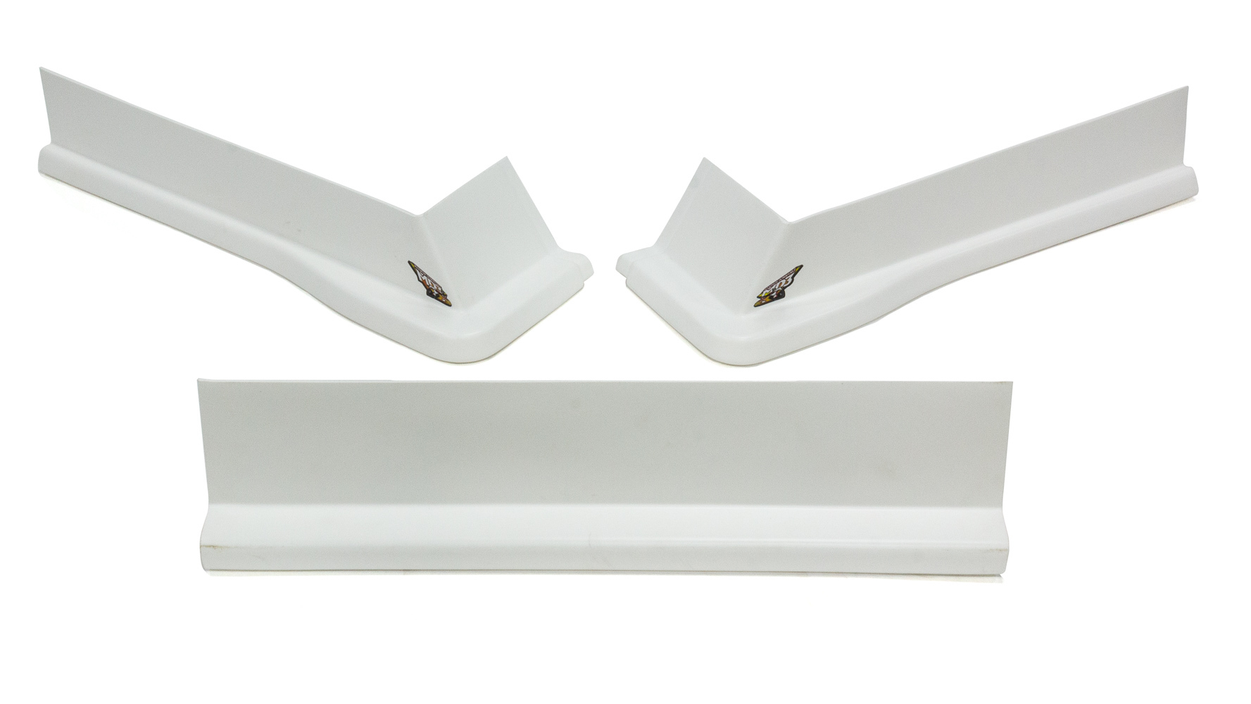 Air Valance - MD3 - 3 Piece - Molded Plastic - White - Modified - Kit