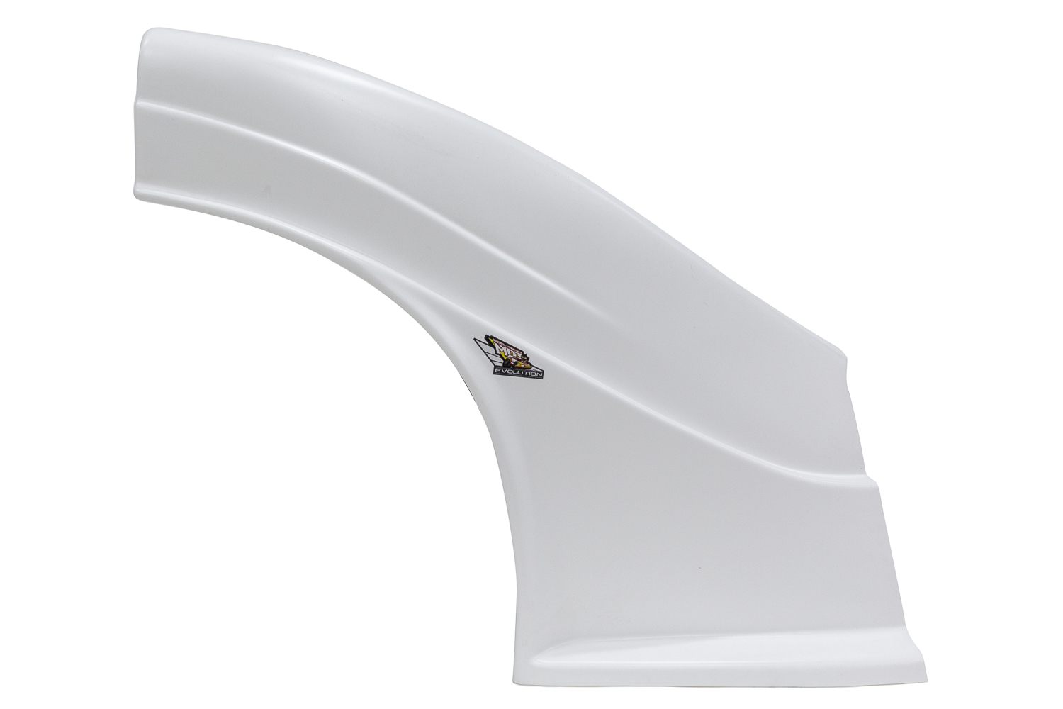 Fender - Passenger Side - MD3 Evolution - Raised - Plastic - White - Dirt Late Model - Each