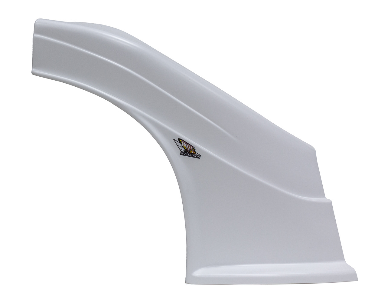 Fender - Passenger Side - MD3 Evolution - Flat - Plastic - White - Dirt Late Model - Each