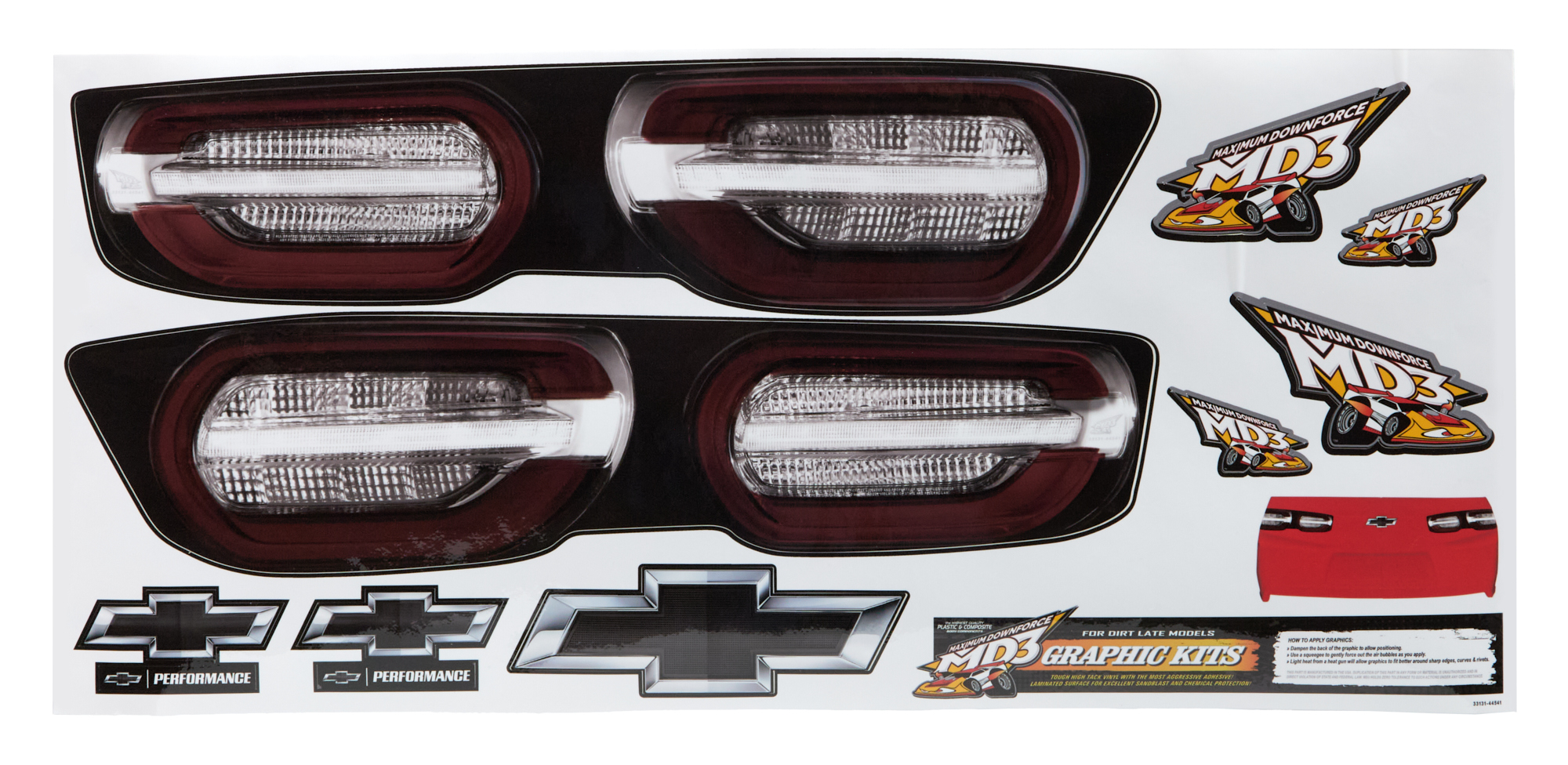 FIVESTAR — FIVESTAR Graphics Kit Tail Camaro Stock Car