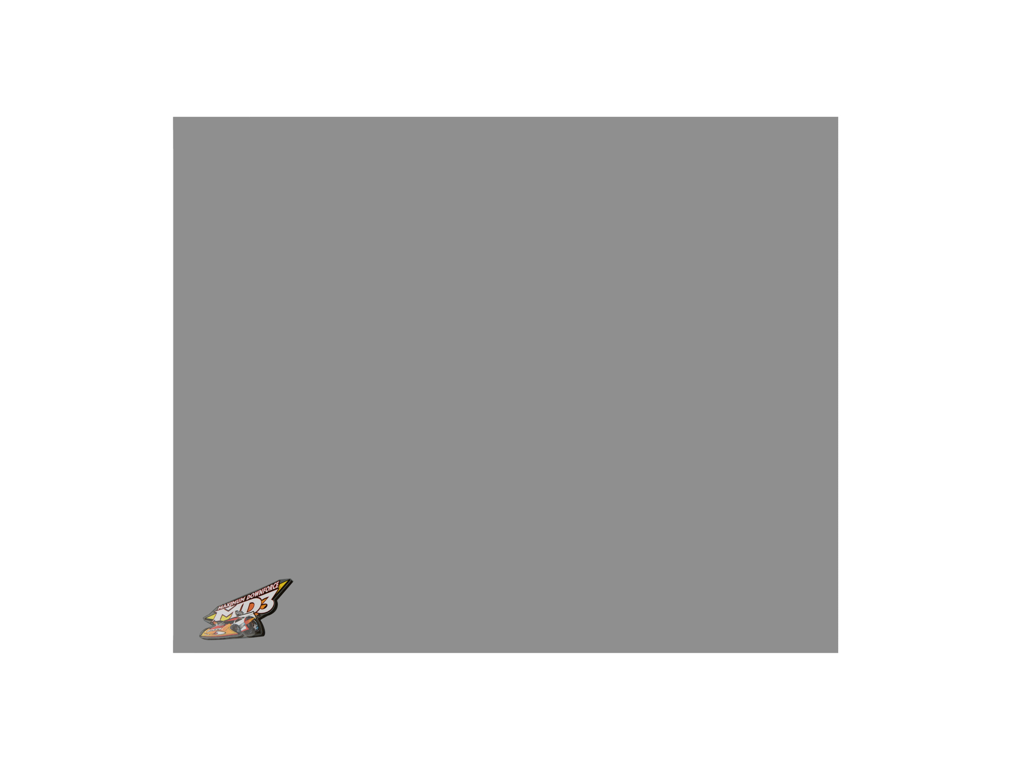 Nose - MD3 - Center - 48 in x 48 in - 0.125 in Thick - Plastic - Gray - Dirt Modified - Each