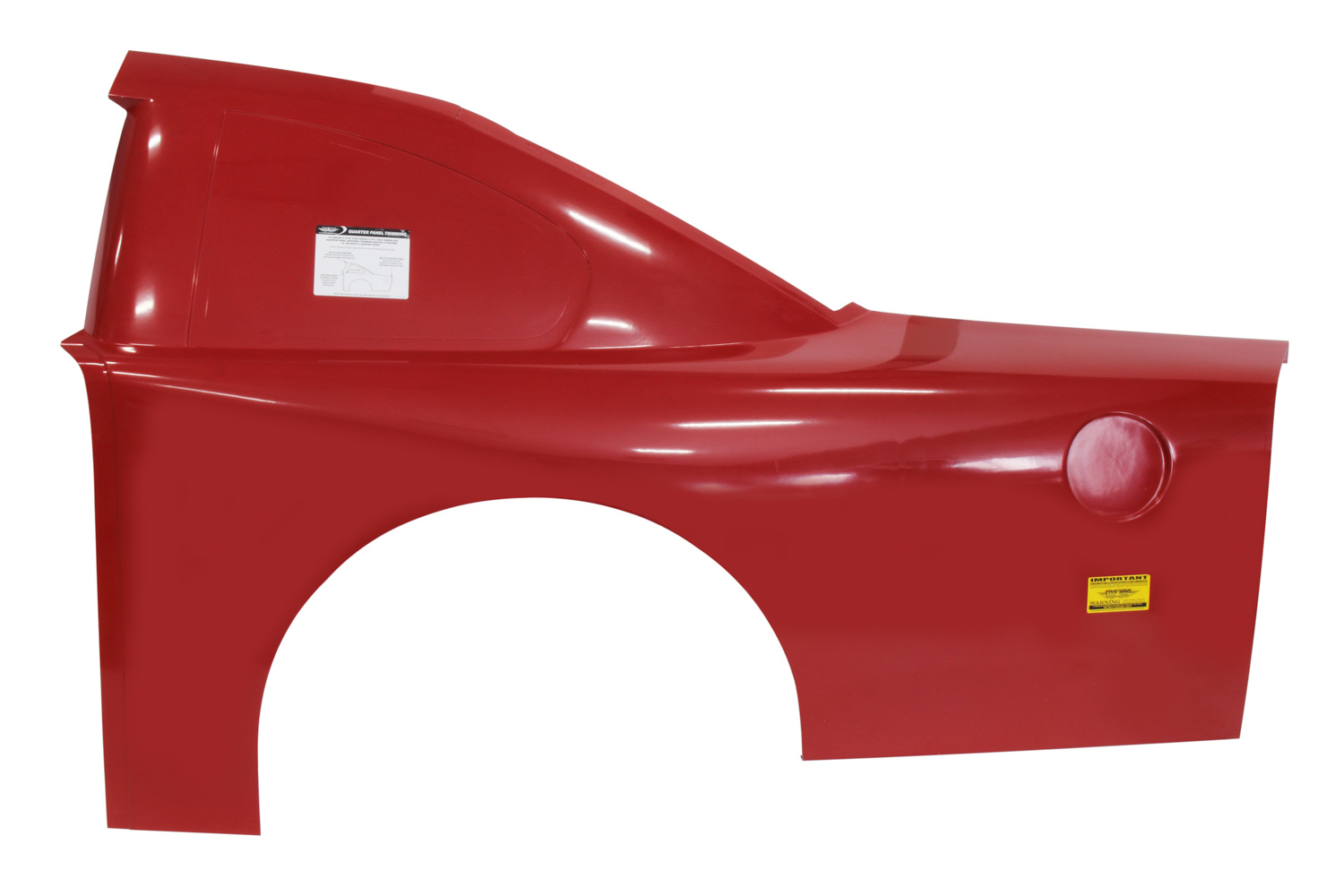 Quarter Panel - Driver Side - ABC - Traditional Roof - Fiberglass - Red - Ford Fusion - Each