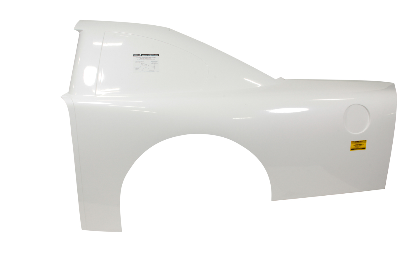 Quarter Panel - Driver Side - ABC - Traditional Roof - Fiberglass - White - Ford Fusion - Each
