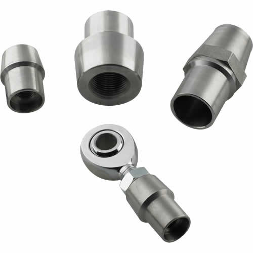 FK Rod Ends 3310 Tube End, Weld-On, Threaded, 1-14 in Right Hand Female Thread, 1-3/4 in Tube, 0120 in Tube Wall, Chromoly, Natural, Each