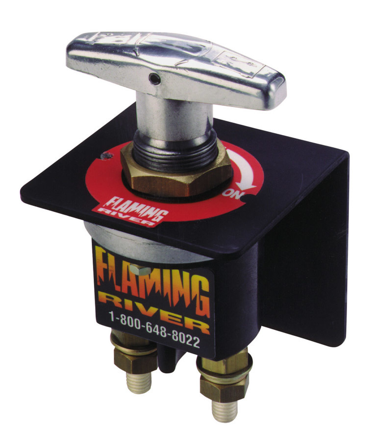 Flaming River FR1003 Battery Disconnect, Big Switch, Rotary Switch, Panel Mount, 250 amp, Bracket, 12-24V, Kit