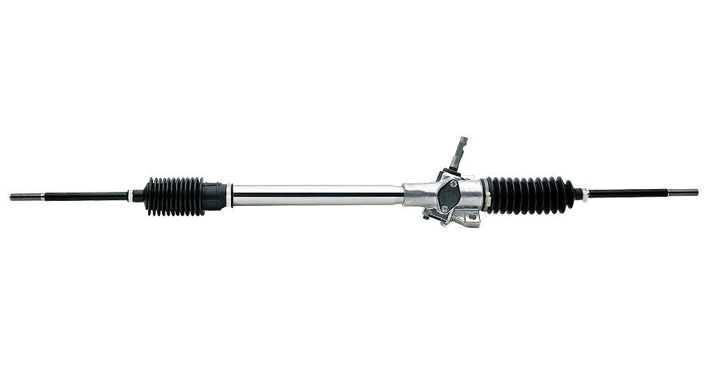 Flaming River FR1501-2 Rack and Pinion, Narrowed, Manual, 5.25 in Travel, 40.5 in Long, Aluminum, Chrome, Mustang II / Pinto 1971-72, Each