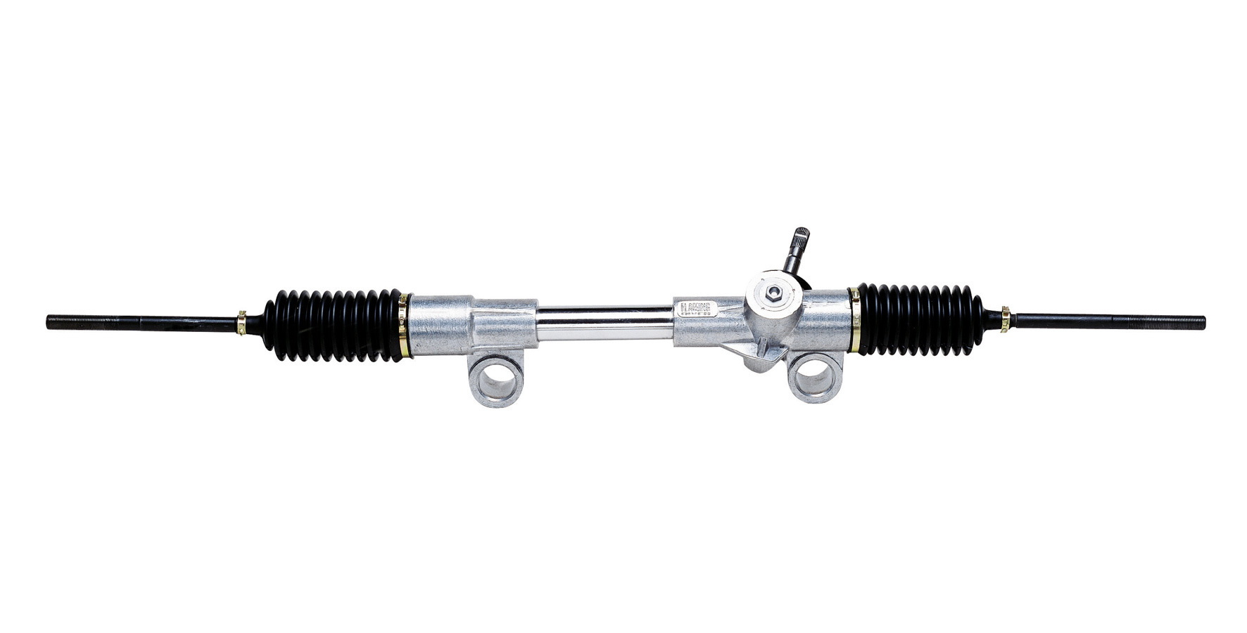 Flaming River FR1502 Rack and Pinion, Manual, 5.25 in Travel, 45.5 in Long, Aluminum, Chrome, Mustang II / Pinto 1974-78, Each