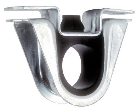 Flaming River FR1507C Rack and Pinion Mount, Bushing / Clamp, Rubber / Steel, Zinc Oxide, Dodge Omni Rack and Pinions, Each