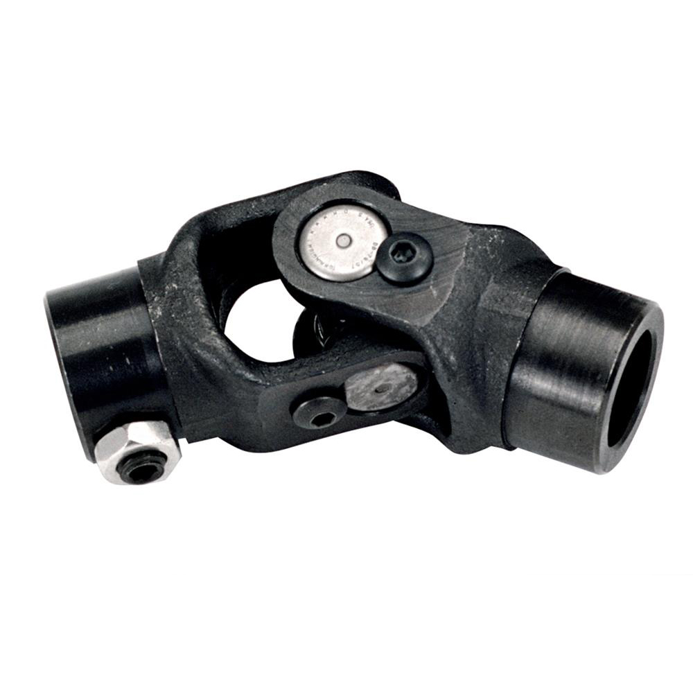 Flaming River FR2644 Steering Universal Joint, Single Joint, 3/4 in Double D to 3/4 in Double D, Steel, Black Oxide, Universal, Each