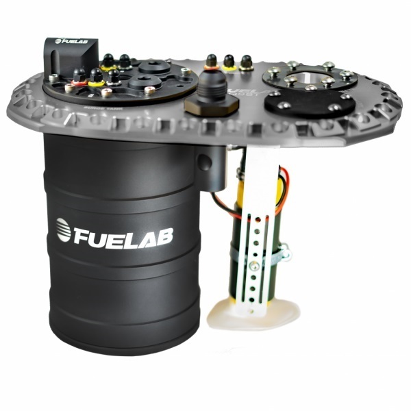 Fuelab Quick Service Surge Tank w/Bosch Lift Pump & Dual 500LPH Brushed Pumps w/Controller -Titanium thumbnail 4