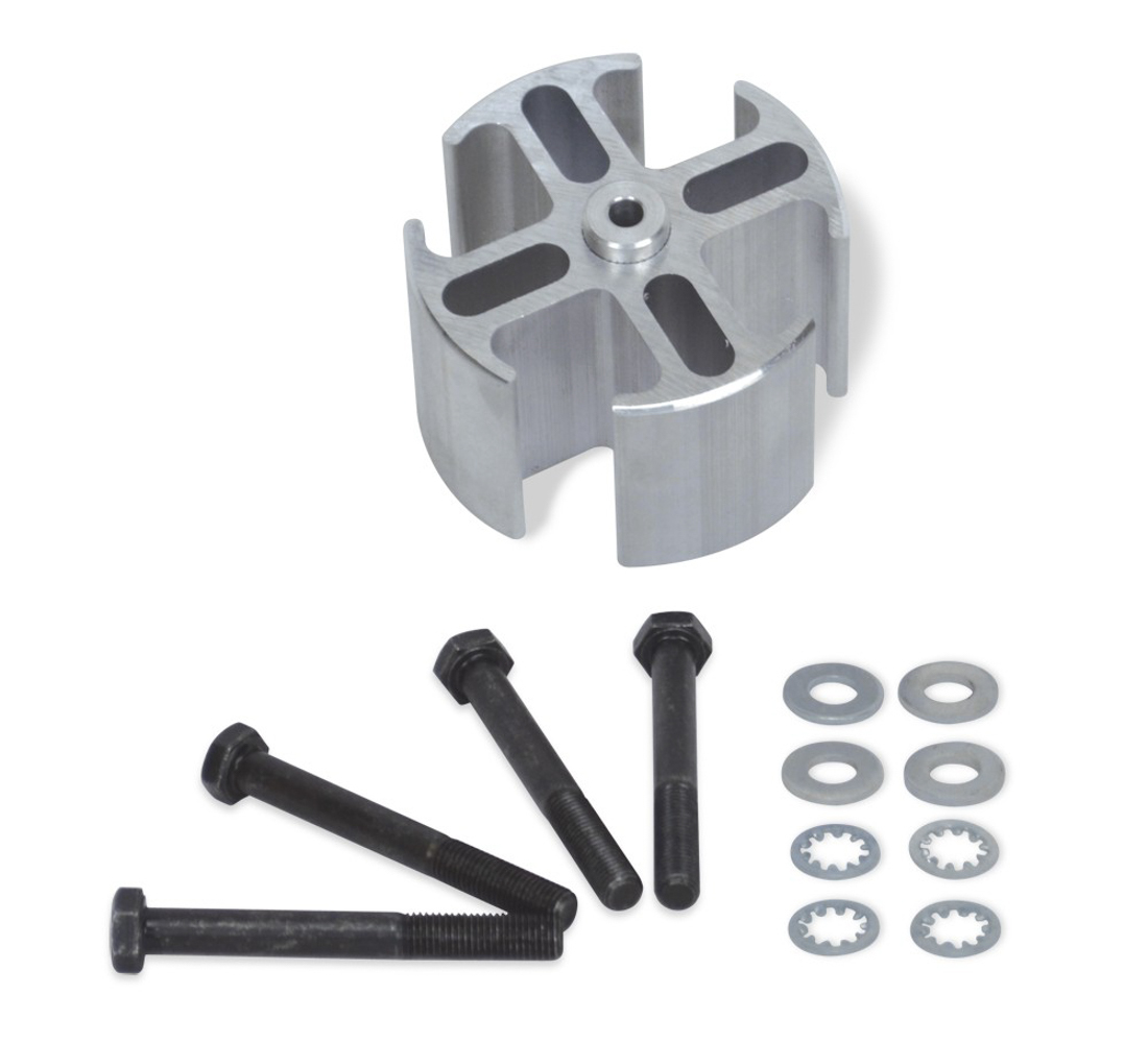 Flex A Lite 108431 Fan Spacer, 2 in Thick, Hardware Included, Aluminum, Natural, Mopar, Each