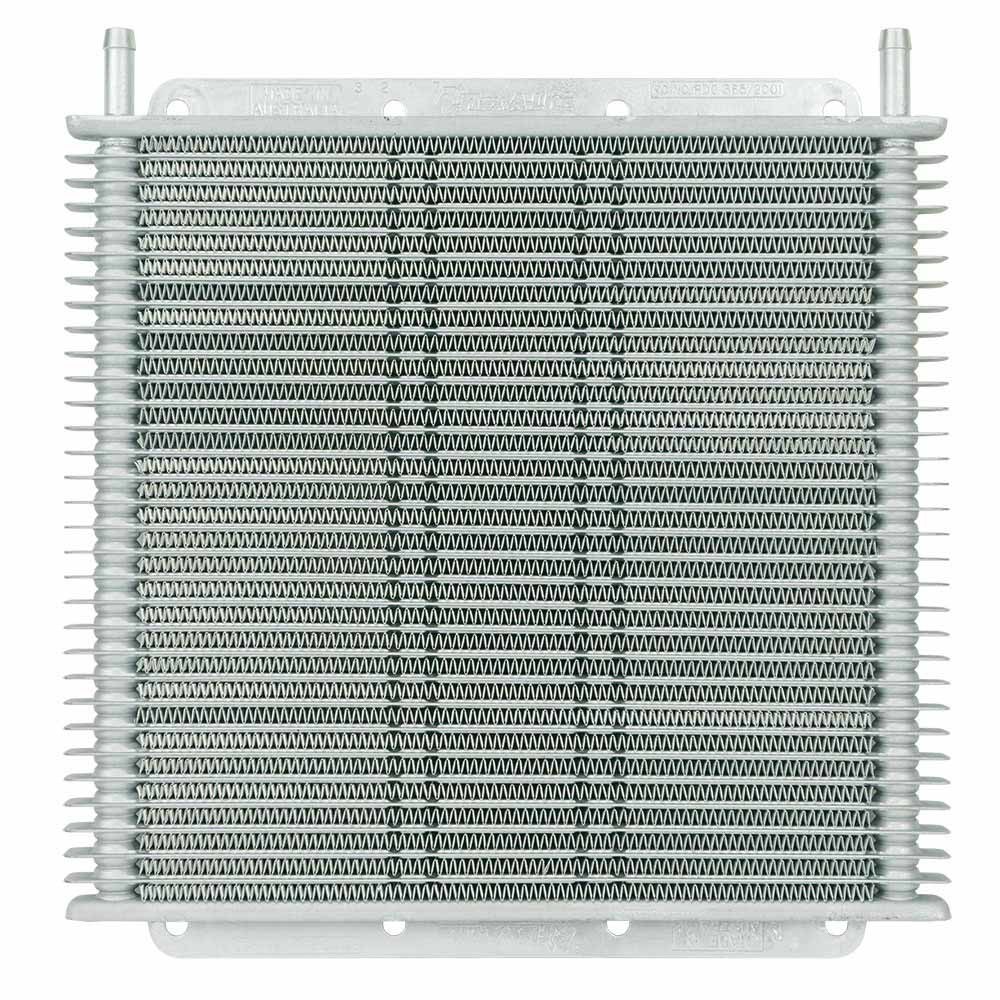 Flex A Lite 113800 Fluid Cooler, 10 x 11 x 0.750 in, Plate and Fin Type, 30 Row, 3/8 in Hose Barb Inlet / Outlet, Fittings / Hardware / Hose, Aluminum, Natural, Transmission Fluid, Kit
