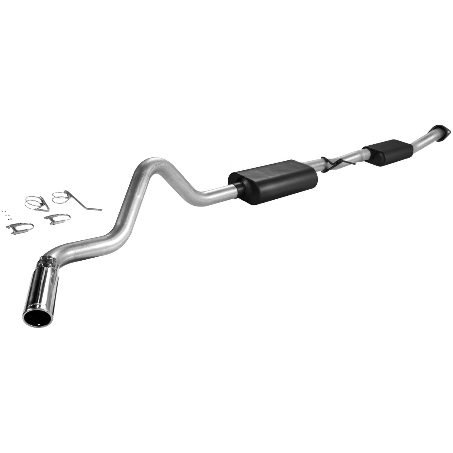 Flowmaster Force II Exhaust Systems 17362 Exhaust, II, Cat-Back, Steel, Aluminized, Polished Tip, Chevy, GMC, Pickup, 4.8, 5.3L thumbnail 7