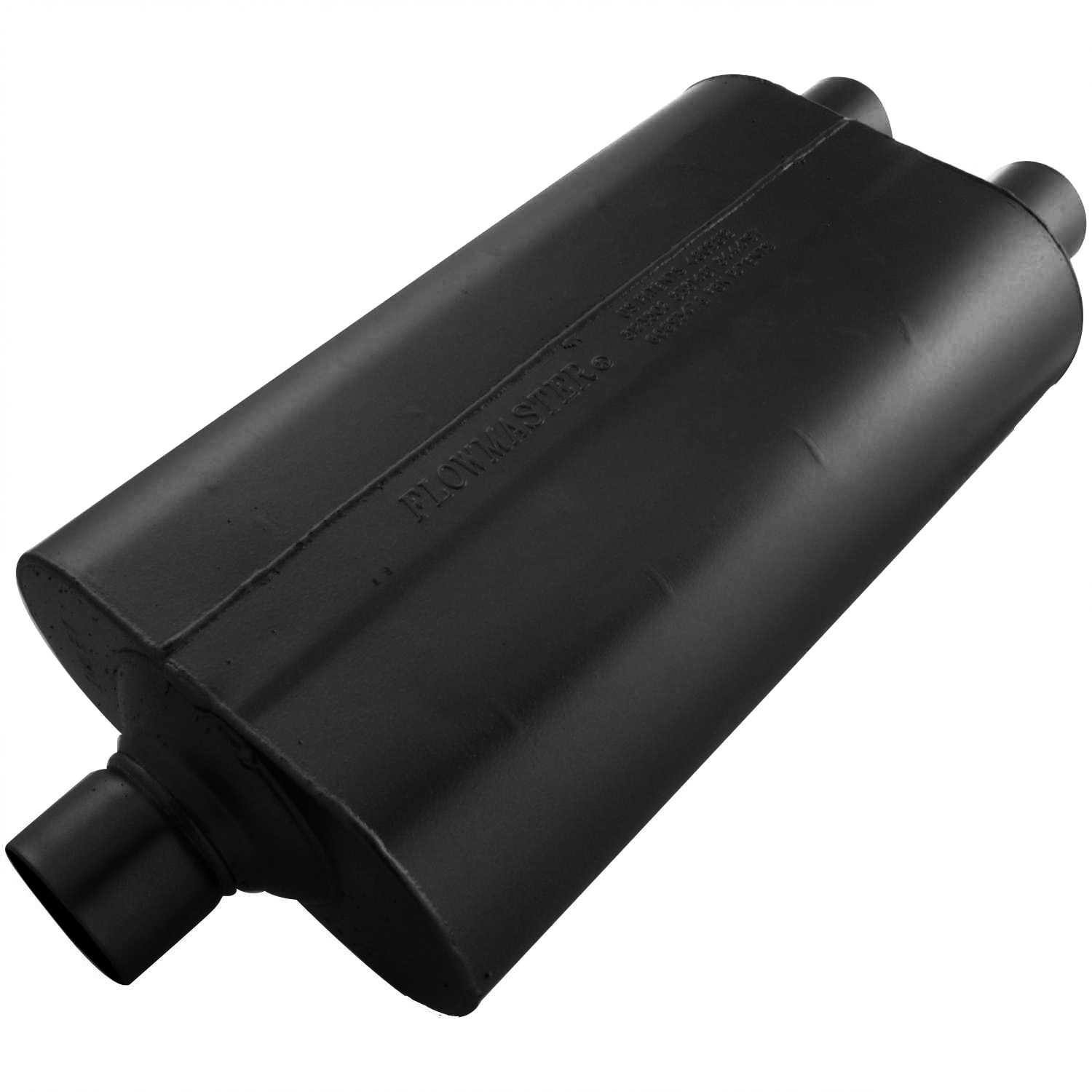 Flowmaster Super 50 Series Performance Steel 2.5 Inch Muffler 525552 Muffler, Series, 2 1/2 in. Inlet/Dual 2 1/4 in. Outlet, Steel, Black, Aluminized, Each thumbnail 7